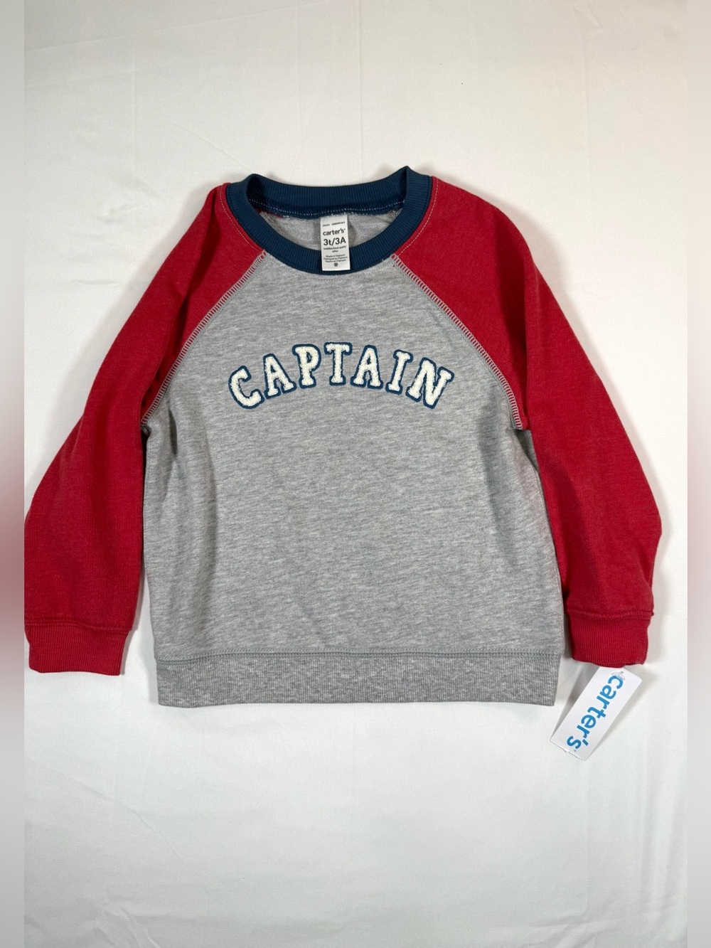 NWT CARTER’S Captain Toddler Sweatshirt Pullover 3T Graphic Crewneck NEW